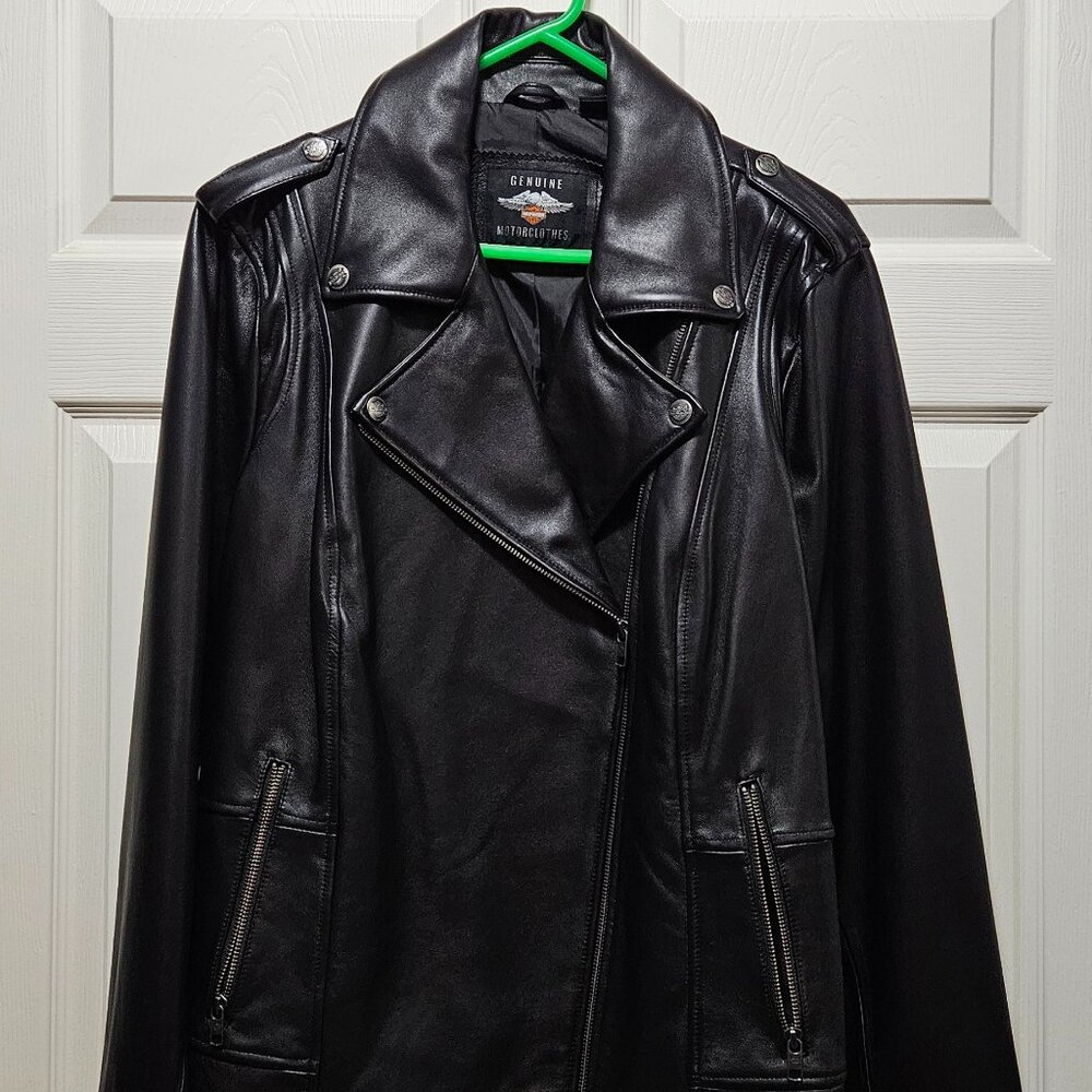 Women's HARLEY-DAVIDSON® Lisbon Debossed Leather Jacket 2W 97029-22VW/002W
